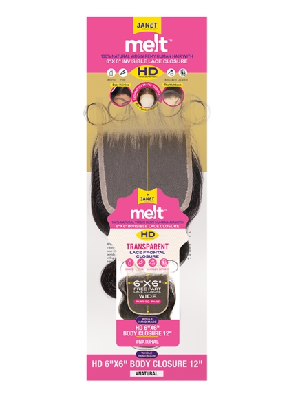 MELT™ 6X6 HD LACE CLOSURE BODY 12″