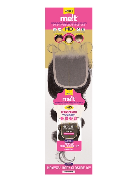 MELT™ 6X6 HD LACE CLOSURE BODY 16″