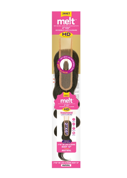 MELT™ 2X6 HD LACE CLOSURE BODY 10″