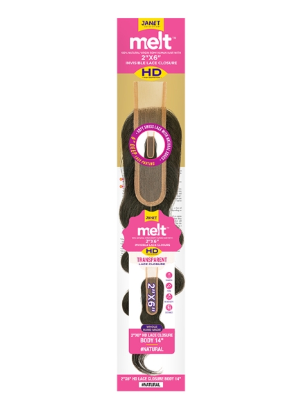 MELT™ 2X6 HD LACE CLOSURE BODY 14″