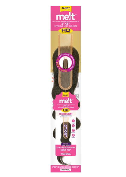 MELT™ 2X6 HD LACE CLOSURE BODY 18″