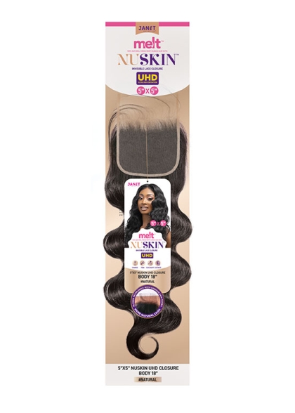 MELT 5X5 NUSKIN UHD LACE CLOSURE BODY 10" 12" 14" 16" 18″