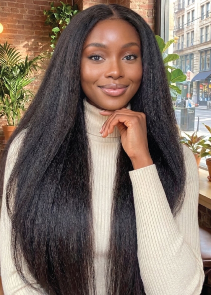 HH FEATHER CROCHET HAIR KINKY STRAIGHT 18"