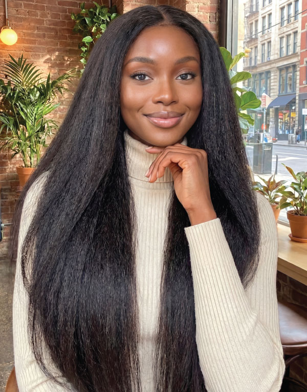 HH FEATHER CROCHET HAIR KINKY STRAIGHT 18"