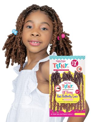 3X TEENY BALI BUTTERFLY LOCS 8 INCH - Image 1