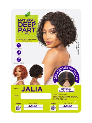 HD NATURAL DEEP PART JALIA WIG - Image 5