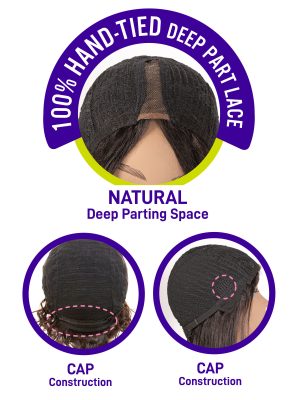 HD NATURAL DEEP PART JALIA WIG - Image 6