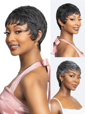 LAVISH SILVER HUMAN HAIR BEKA WIG - Image 3