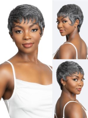 LAVISH SILVER HUMAN HAIR BEKA WIG - Image 4
