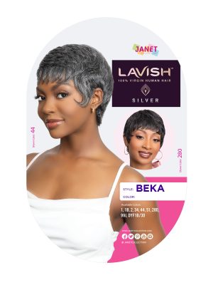 LAVISH SILVER HUMAN HAIR BEKA WIG - Image 5