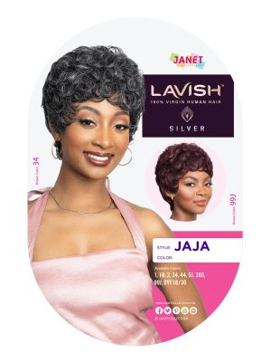 LAVISH SILVER HUMAN HAIR JAJA WIG - Image 4