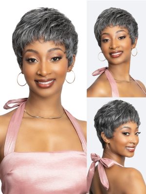 LAVISH SILVER HUMAN HAIR RAEL WIG - Image 3