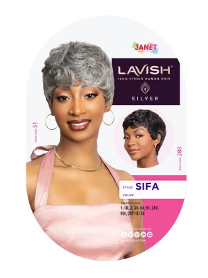LAVISH SILVER HUMAN HAIR SIFA WIG - Image 4
