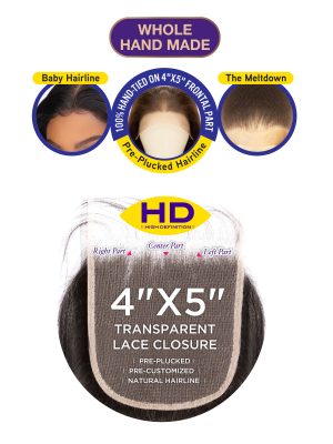 MELT BLUE NATURAL STRAIGHT 3PCS+4X5 HD FREE PART - Image 3
