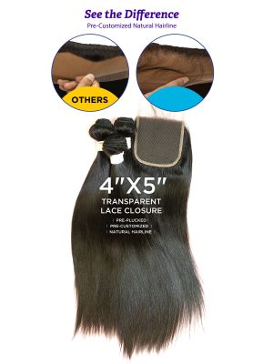 MELT BLUE NATURAL STRAIGHT 3PCS+4X5 HD FREE PART - Image 4