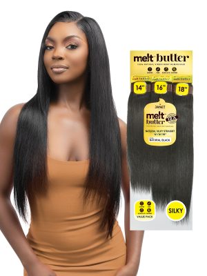 MELT BUTTER NATURAL SILKY STRAIGHT 3PCS - Image 1
