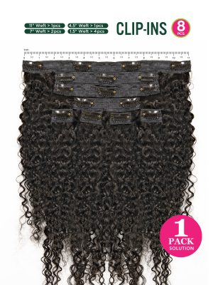NATURAL ME 4C KINKY CLIP-INS 8PCS - Image 3